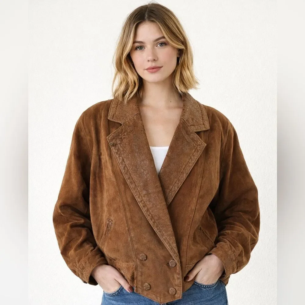 Byrnes and Baker Vintage 1980’s Leather Insulated Jacket